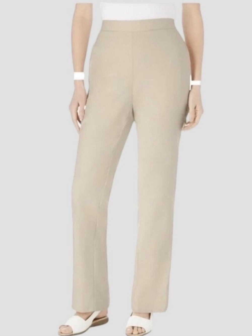 NWT CHEROKEE Beige Cotton Pants size 18